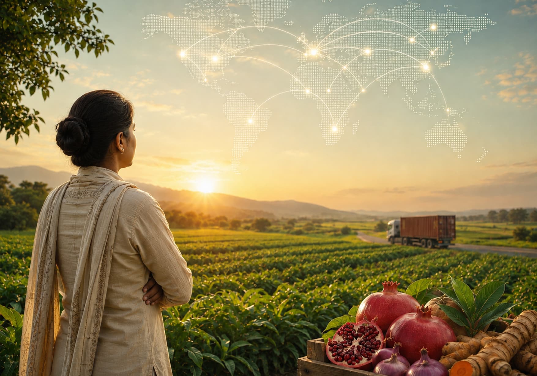Agricultural drone spraying a lush green field with precision technology