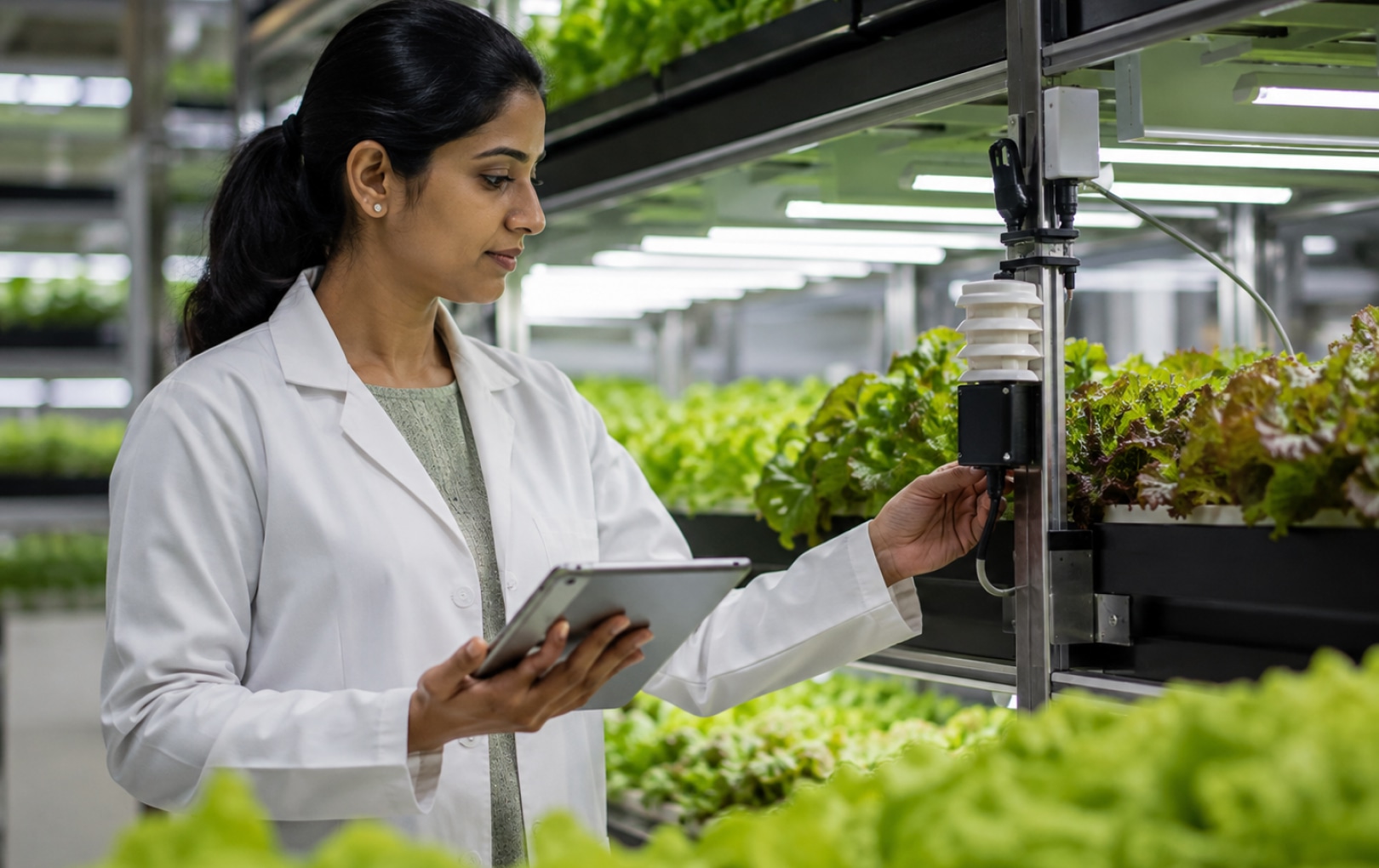 Precision farming technology supporting specialty crop cultivation